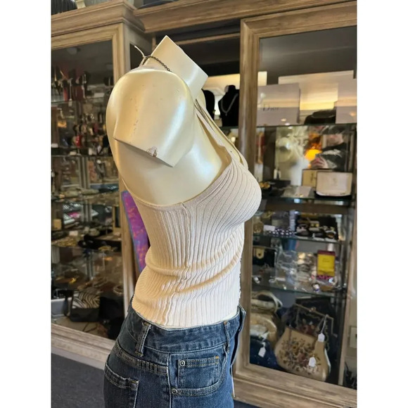 Free People Ribbed Knit Tank with Racerback, Size Small - Picture 7 of 10